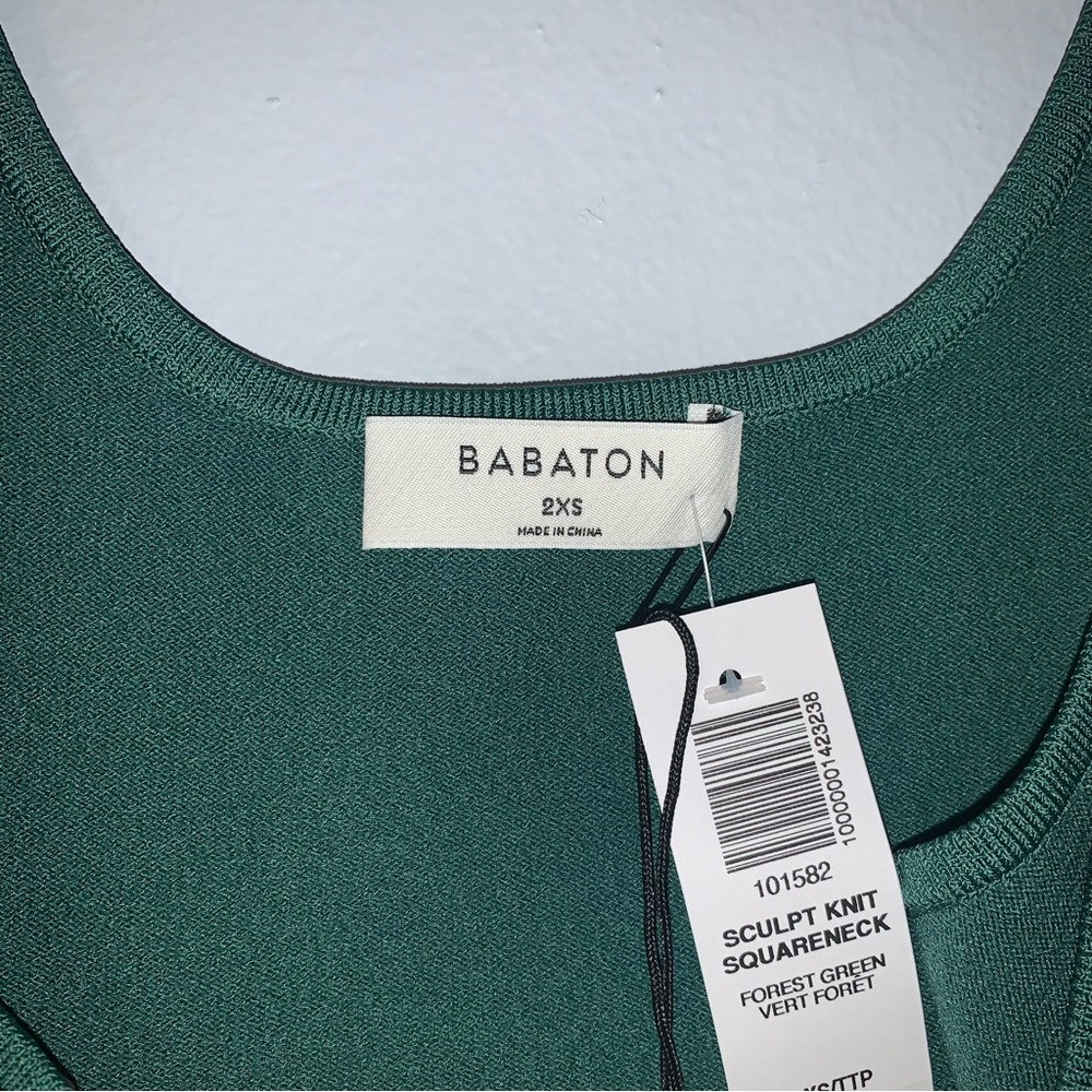 Aritzia Sculpt Knit Crop Tank Green